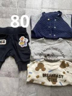 ミッキー・マウス ユニクロ　ベビー服80 セットのサムネイル