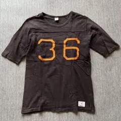 送料込 RUSSELL フェルト フットボール 5分袖 Ｔシャツ ヴィンテージ