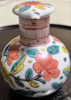 昭和　ビンテージ　日本製　花柄陶器　醤油さし　ビネガー