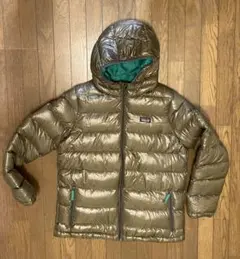 patagonia ダウンジャケット　ボーイズ XL オリーブグリーン　緑