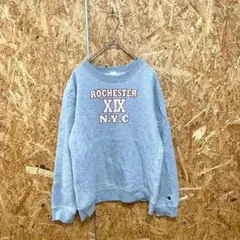 Champion 長袖トレーナー 裏起毛 カジュアル グレー レディース L