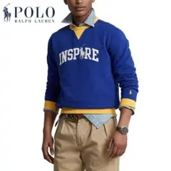 美品正規 Ｌ ポロラルフローレン RL フリース インスパイア スウェットシャツ