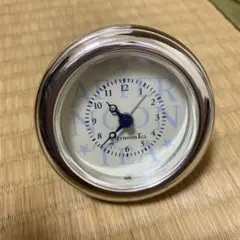 Afternoon Tea 置時計 丸型 シルバー　直径6.5cm quartzのサムネイル