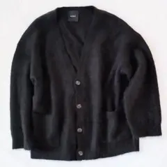 N.O.R.C☆ノーク☆モヘヤ混☆ニットカーディガン☆ブラック☆サイズ3