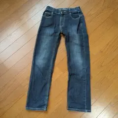 ジーンズ　140　 ゴムウエスト　ダメージ風