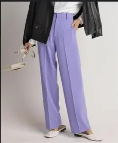 新品【CLASSY.掲載】23区　トリアセダブルクロス ストレートパンツ