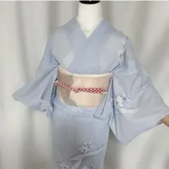 新品未使用　洗える単衣小紋　ほたる暈し　淡ブルー　Ｌサイズ　裄68 新品未使用 洗える単衣小紋 ほたる暈し 淡ブルー Lサイズ 裄68 - メルカリ