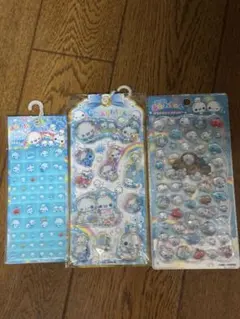 あわわちゃん　プチドロップステッカー　シール3点セット