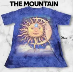 古着　THE MOUNTAIN 　太陽と月　アート Tシャツ Sのサムネイル