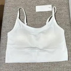 ユニクロ　UNIQLO シームレス　ハーフブラキャミソール　L