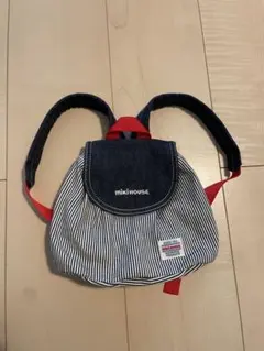 mikiHOUSE ストライプリュック