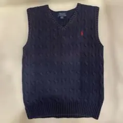 ポロラルフローレン　130ニットベスト紺