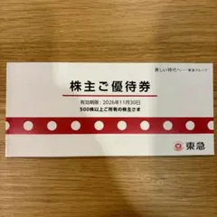 東急 株主優待券 2026年11月30日までのサムネイル