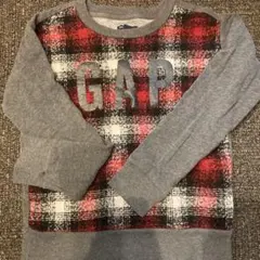 GAP チェック柄 トレーナー 160cm