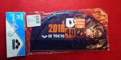 ジュニアオリンピック水泳メッシュキャップ 40周年 新品未使用メッシュバッグ付き