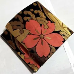 C◆着物くつろぎ 織悦 桜と紅葉 金糸 全通 正絹 フォーマルな袋帯 16