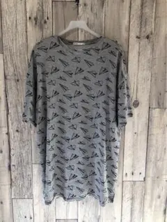 ＆vogue レディース 膝丈 ワンピース チュニック グレー 厚手