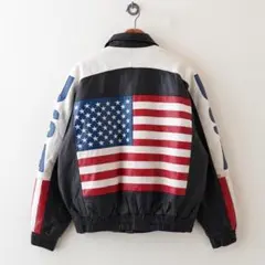 80'sHipHopのビンテージブランドTROOPのレザースタジャンです - メルカリ