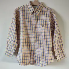【新品未使用】ミキハウス　チェック　シャツ　120