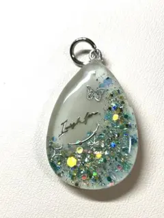 レジンハンドメイドネックレス 冬のきらめき