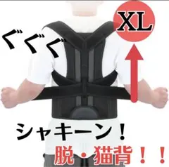 猫背 矯正ベルト 黒 姿勢サポーター 姿勢矯正 腰痛改善 美姿勢 肩こり 背筋