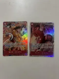 ワンピースカード 決戦の刻 ルフィSRパラレル&SR3枚 - メルカリ