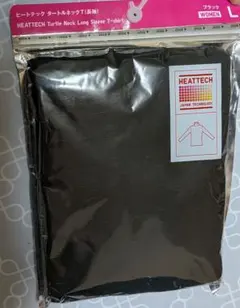 UNIQLO　HEATTECH タートルネック長袖Tシャツ L ブラック