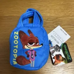 【プライズ】ズートピア　ミニアップリケバッグ　ニック