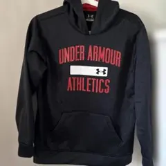 UNDER ARMOUR YXL 黒 フード付きパーカー