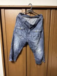BEAMS HEART ダメージデニムパンツ Lサイズ