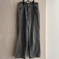 WEGO STANDARD グレー ストレートデニムパンツ　ヴィンテージ　M