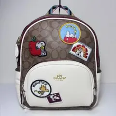 ぶ*太様 【極美品】COACH PEANUTS コーチ スヌーピー コラボ バッ