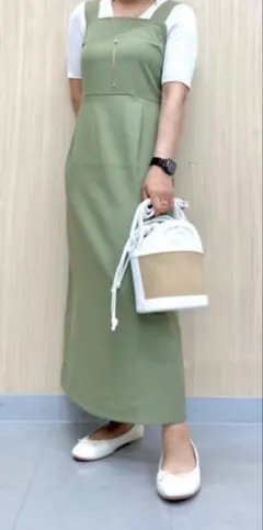 GU マルチウェイワンピース　オリーブ　Sサイズ　ジャケットなし！のサムネイル