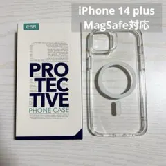 ESR iPhone 14plus クリア ケース 透明 megsafe対応
