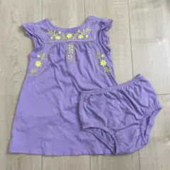 【baby gap】ノースリーブ/ワンピース/インナーパンツ付き/90サイズ