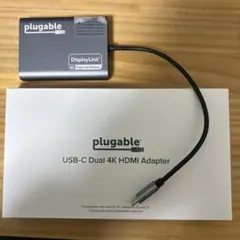 美品 plugable USBC-6950M DisplayLink（4K対応）
