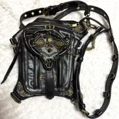 y2k vintage スカル ブラック ショルダーバッグ