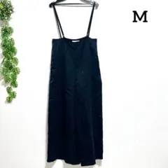 スローブイエナ・M ダークネイビー サロペット ストラップ付き