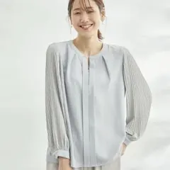 ロペピクニック プリーツスリーブブラウス