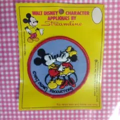 ♥希少昭和レトロ✨ミッキー✨刺繍ワッペン（海外製　USA） ✨期間限定でお値下げ