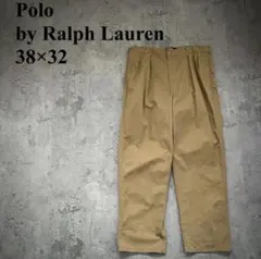 90s-00s ポロバイラルフローレン（38×32）ポロチノ＊バギー＊2タック＊