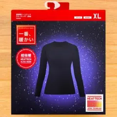 ヒートテック 超極暖 クルーネックT ウルトラウォーム　ブラック　XL　ユニクロ