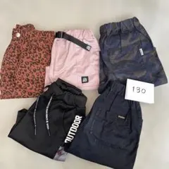 130サイズ ハーフパンツ　セット 5点