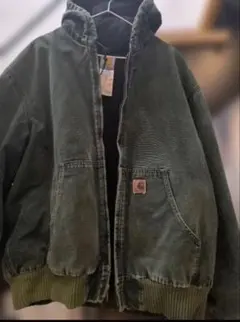 カーハートアクティブジャケット　ＸＬグリーン　キルティング J130　フェード