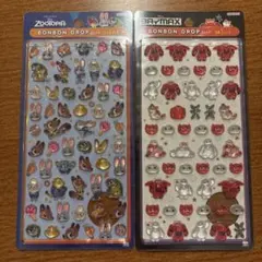 正規品　ボンボンドロップシールミニ　ズートピア　ベイマックス