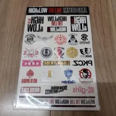 HiGH&LOW　THE LIVE　タトゥーシール