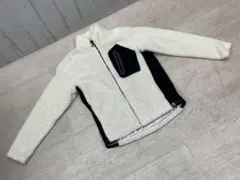 ワークマン フィールドコア ダイヤフリース 裏アルミジャケット Mサイズ 白×黒