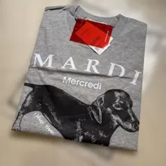 Mardi Mercredi Tシャツ ダックスフンド グレー