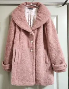 ロングコート　ボアコート　プードルコート