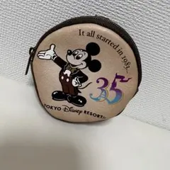 ミッキーマウス　35周年　ミニポーチ